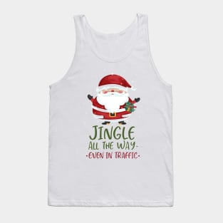 Jingle Jam: Santa's Traffic Symphony Tank Top